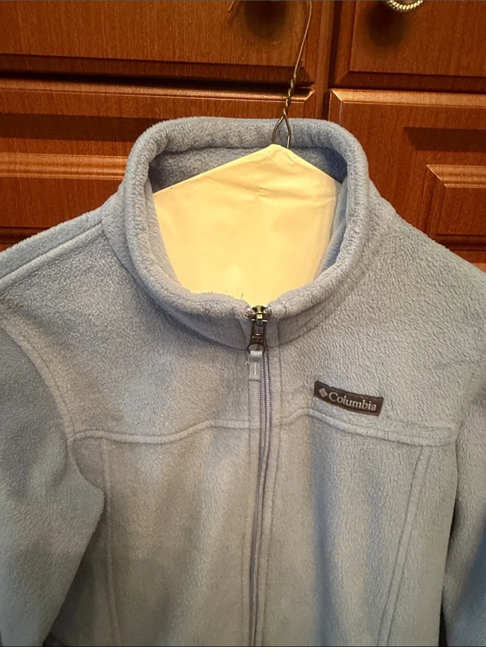 Columbia Kids Pastel Blue Full‑Zip Fleece Jacket